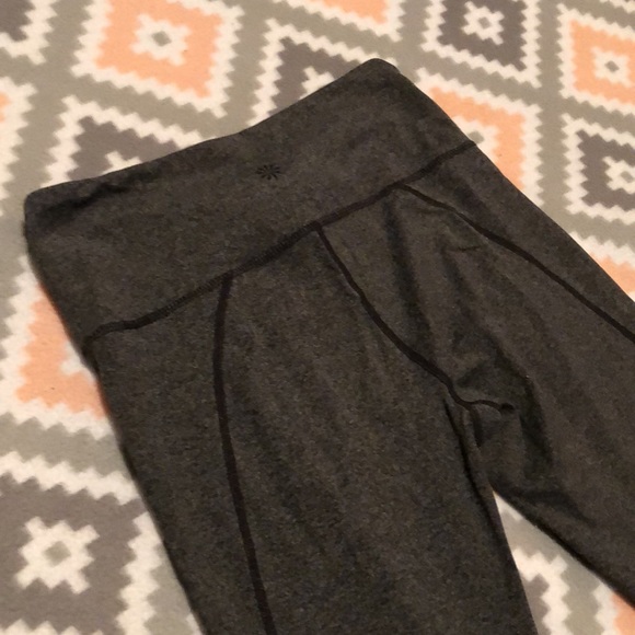 Athleta Gray W/Black Full Length Training Pant SzS - Picture 6 of 7